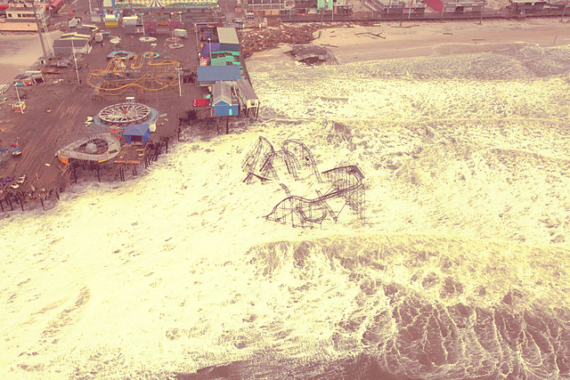 Aerial views of the damage caused by Hurricane Sandy to the New Jersey coast, CC 2012 Master Sgt. Mark C. Olsen/U.S. Air Force/New Jersey National Guard
